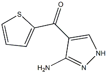 (3-amino-1H-pyrazol-4-yl)(thiophen-2-yl)methanone Structure