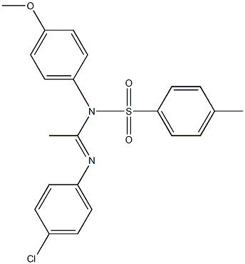 N1-Tosyl-N1-(p-methoxyphenyl)-N2-(p-chlorophenyl)acetamidine Structure