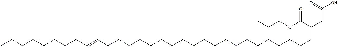 3-(21-Triacontenyl)succinic acid 1-hydrogen 4-propyl ester 结构式