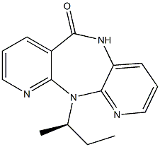 5,11-Dihydro-11-[(R)-sec-butyl]-6H-dipyrido[3,2-b:2',3'-e][1,4]diazepin-6-one,,结构式