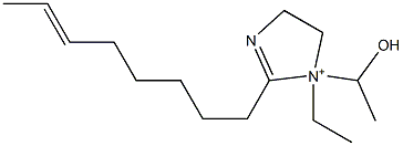 1-エチル-1-(1-ヒドロキシエチル)-2-(6-オクテニル)-2-イミダゾリン-1-イウム 化学構造式