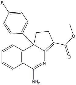 5-Amino-1,9b-dihydro-9b-(4-fluorophenyl)-2H-cyclopent[c]isoquinoline-3-carboxylic acid methyl ester Structure