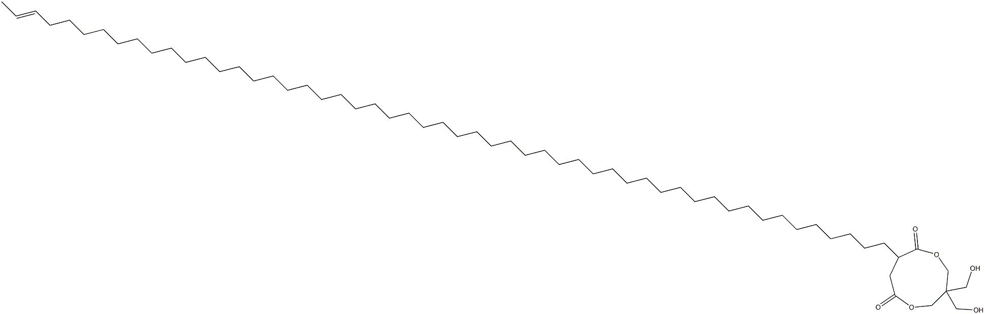 3,3-Bis(hydroxymethyl)-8-(51-tripentacontenyl)-1,5-dioxacyclononane-6,9-dione Structure