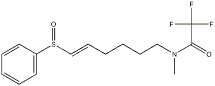 N-[(E)-6-(Phenylsulfinyl)-5-hexenyl]-N-methyltrifluoroacetamide Structure