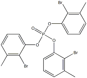 Phosphoric acid tris(2-bromo-3-methylphenyl) ester Structure