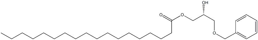 [R,(-)]-3-O-Benzyl-1-O-stearoyl-D-glycerol Structure