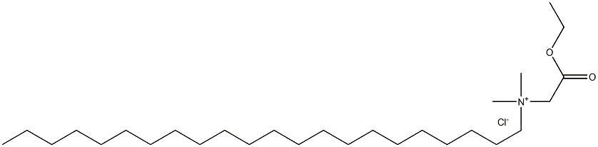 N-Ethoxycarbonylmethyl-N,N-dimethyldocosylammonium chloride Struktur