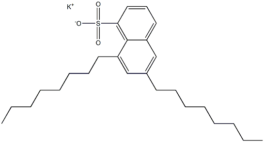 6,8-Dioctyl-1-naphthalenesulfonic acid potassium salt 结构式