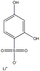 2,4-Dihydroxybenzenesulfonic acid lithium salt Struktur