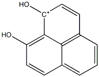 1,9-Dihydroxy-1H-phenalene-1-cation Struktur