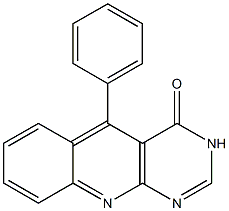 5-フェニルピリミド[4,5-b]キノリン-4(3H)-オン 化学構造式