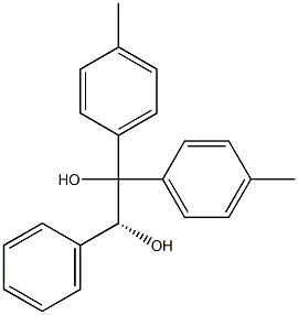 (R)-1,1-Bis(4-methylphenyl)-2-phenylethane-1,2-diol Struktur