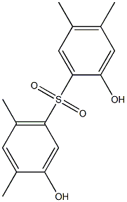 2,3'-Dihydroxy-4,4',5,6'-tetramethyl[sulfonylbisbenzene] 结构式