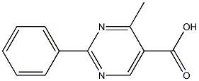 2-Phenyl-4-methylpyrimidine-5-carboxylic acid Struktur
