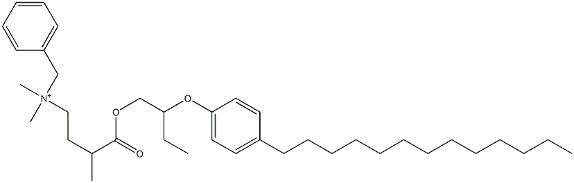 N,N-Dimethyl-N-benzyl-N-[3-[[2-(4-tridecylphenyloxy)butyl]oxycarbonyl]butyl]aminium Structure