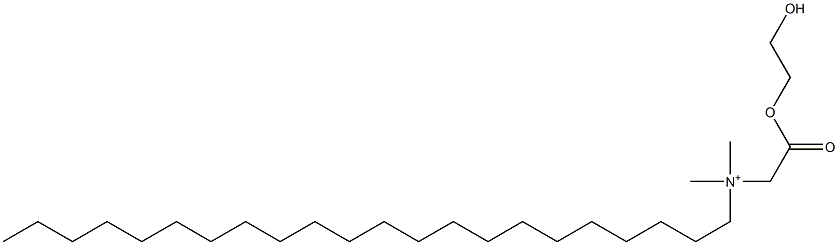 N-[(2-Hydroxyethoxy)carbonylmethyl]-N,N-dimethyl-1-docosanaminium,,结构式