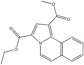 Pyrrolo[2,1-a]isoquinoline-1,3-dicarboxylic acid 1-methyl 3-ethyl ester 结构式