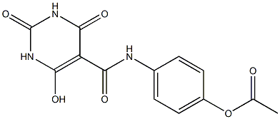  1,2,3,4-Tetrahydro-6-hydroxy-2,4-dioxo-N-(4-acetoxyphenyl)pyrimidine-5-carboxamide