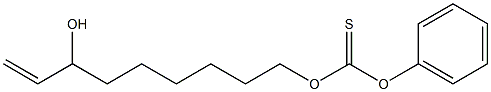 9-[(フェノキシチオカルボニル)オキシ]-1-ノネン-3-オール 化学構造式