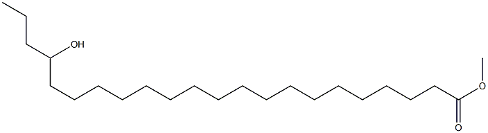19-ヒドロキシドコサン酸メチル 化学構造式
