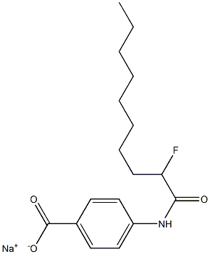 4-[(2-Fluorodecanoyl)amino]benzenecarboxylic acid sodium salt|