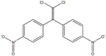 1,1-Dichloro-2,2-bis(4-nitrophenyl)ethene,,结构式