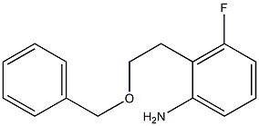 2-[2-(Benzyloxy)ethyl]-3-fluoroaniline Structure