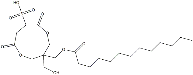 Tridecanoic acid [1-(hydroxymethyl)-4,7-dioxo-6-sulfo-3,8-dioxacyclononan-1-yl]methyl ester