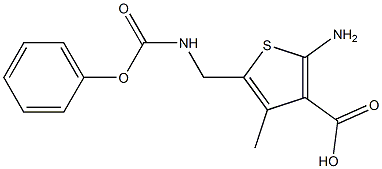 2-Amino-4-methyl-5-[(phenoxycarbonyl)aminomethyl]thiophene-3-carboxylic acid