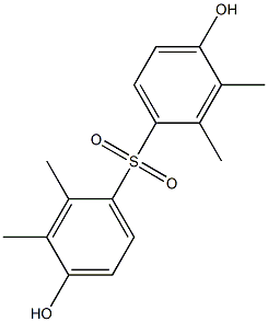 4,4'-Dihydroxy-2,2',3,3'-tetramethyl[sulfonylbisbenzene] Struktur