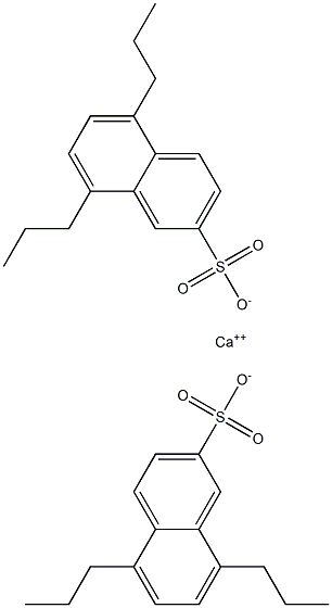 ビス(5,8-ジプロピル-2-ナフタレンスルホン酸)カルシウム 化学構造式