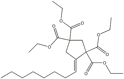 4-Octylidene-cyclopentane-1,1,3,3-tetracarboxylic acid tetraethyl ester