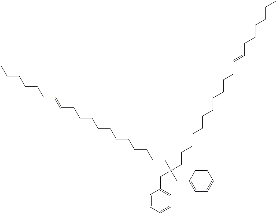 Di(12-nonadecenyl)dibenzylaminium Struktur