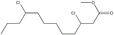 3,9-ジクロロドデカン酸メチル 化学構造式