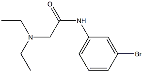 N-[3-Bromophenyl]-2-(diethylamino)acetamide Struktur
