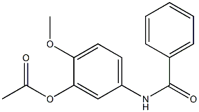 N-(3-Acetoxy-4-methoxyphenyl)benzamide Structure