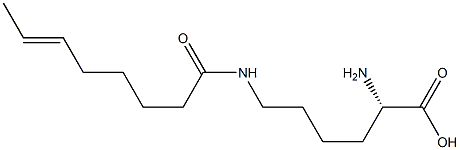 N6-(6-Octenoyl)lysine 结构式