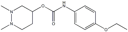 4-Ethoxyphenylcarbamic acid 1,2-dimethyl-(1,2,3,4,5,6-hexahydropyridazin)-4-yl ester