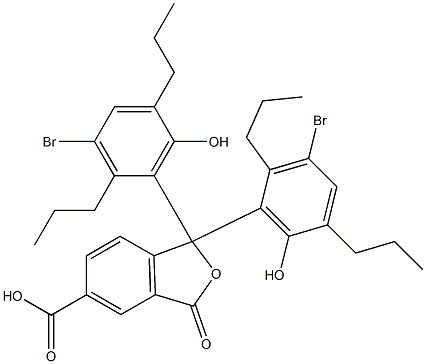  1,1-Bis(3-bromo-6-hydroxy-2,5-dipropylphenyl)-1,3-dihydro-3-oxoisobenzofuran-5-carboxylic acid