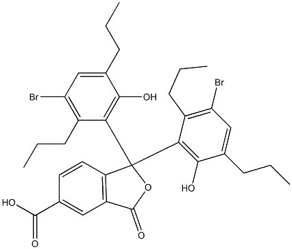 1,1-Bis(3-bromo-6-hydroxy-2,5-dipropylphenyl)-1,3-dihydro-3-oxoisobenzofuran-5-carboxylic acid