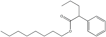 2-Phenylpentanoic acid octyl ester Structure