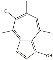 4,6,8-トリメチルアズレン-1,5-ジオール 化学構造式