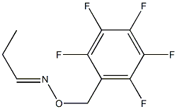 N-Propylidene-O-(2,3,4,5,6-pentafluorobenzyl)hydroxylamine,,结构式