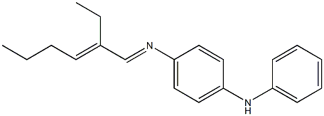 N-(2-Ethyl-2-hexenylidene)-N'-phenyl-p-phenylenediamine Structure