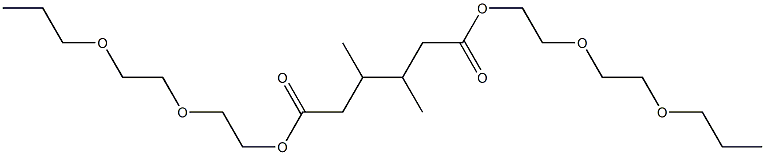 3,4-Dimethyladipic acid bis[2-(2-propoxyethoxy)ethyl] ester Structure