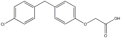 2-[4-(4-Chlorobenzyl)phenoxy]acetic acid Structure