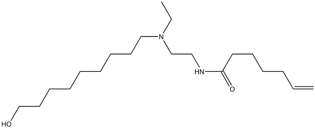 N-[2-[N-Ethyl-N-(9-hydroxynonyl)amino]ethyl]-6-heptenamide Structure