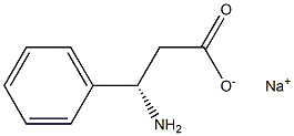 [S,(+)]-3-Amino-3-phenylpropionic acid sodium salt Structure