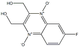 6-Fluoroquinoxaline-2,3-dimethanol 1,4-dioxide Struktur