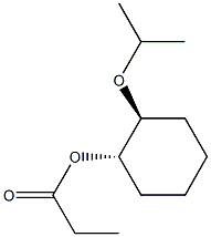(1S,2S)-2-イソプロピルオキシシクロヘキサノールプロピオナート 化学構造式